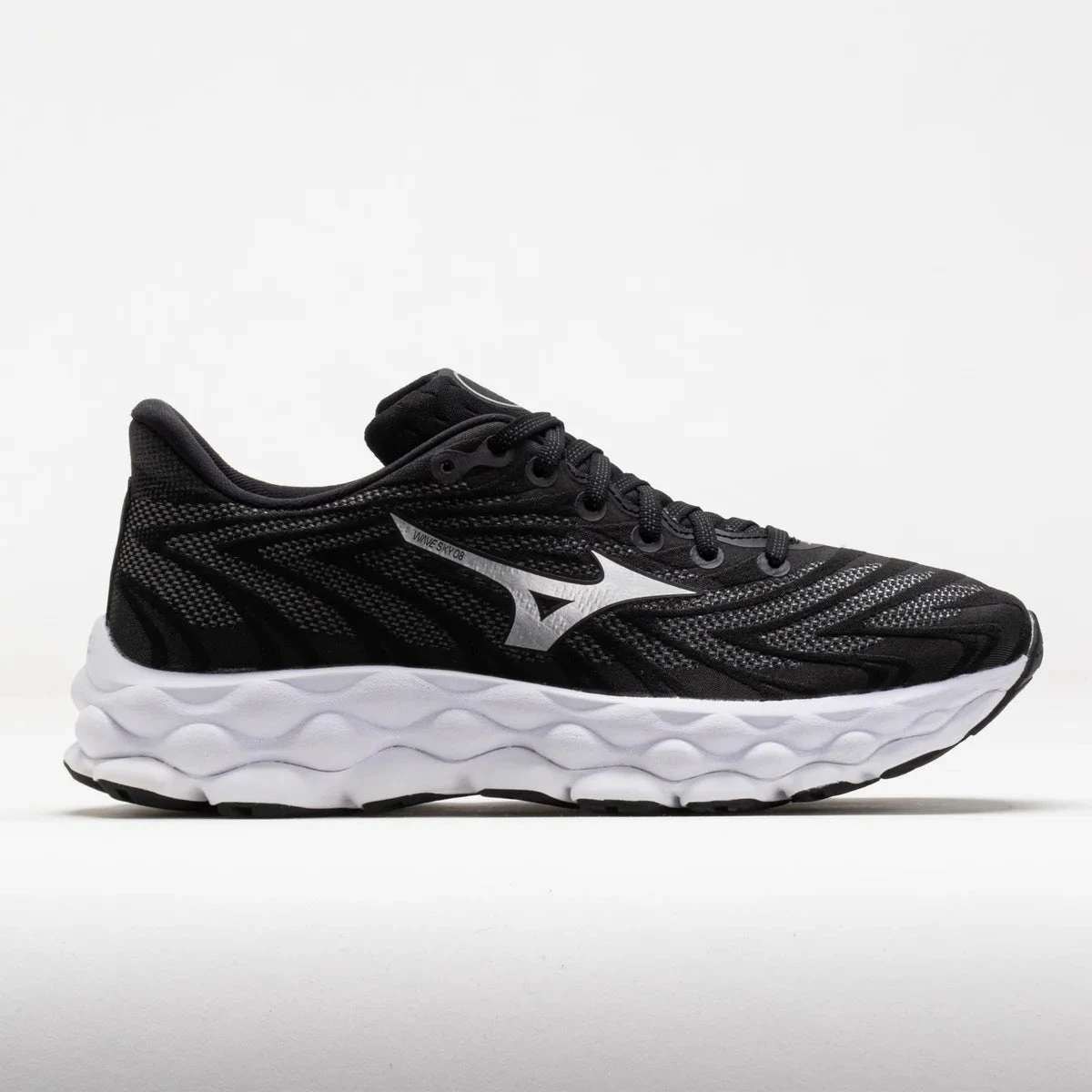 Mizuno Women's Wave Sky 8 (9073 - Black/Silver) 1 Mizuno Women's Wave Sky 8 (9073 - Black/Silver)