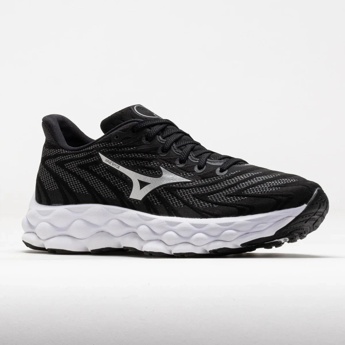 Mizuno Women's Wave Sky 8 (9073 - Black/Silver) 4 Mizuno Women's Wave Sky 8 (9073 - Black/Silver) - Image 4