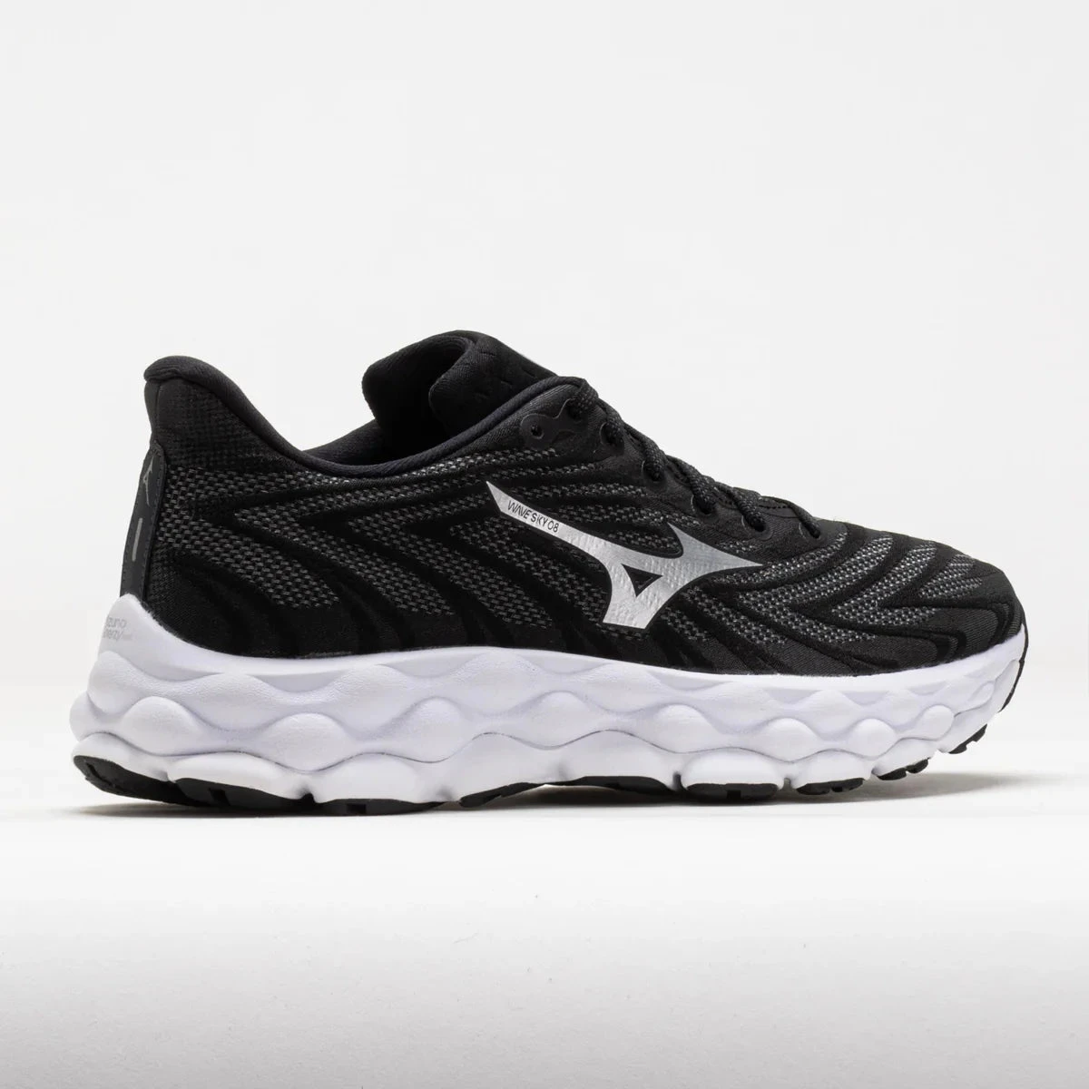 Mizuno Women's Wave Sky 8 (9073 - Black/Silver) 3 Mizuno Women's Wave Sky 8 (9073 - Black/Silver) - Image 3