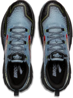 BROOKS Men's Cascadia 18 Wide (004 - Citadel/Ebony/Lime) -TCRunning Shop 110426 004 O Cascadia 18