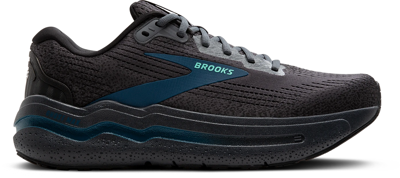 BROOKS Men's Ghost Max 2 (081 - Ebony/Cockatoo/Blue Sapphire) 1 BROOKS Men's Ghost Max 2 (081 - Ebony/Cockatoo/Blue Sapphire)