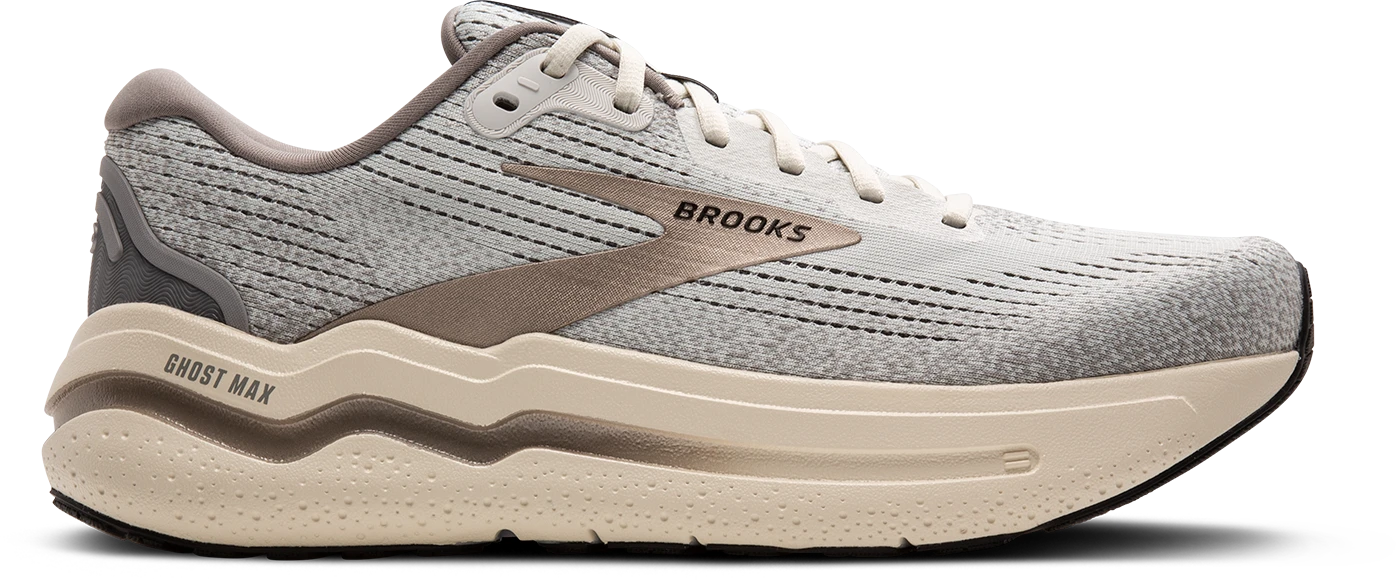 BROOKS Men's Ghost Max 2 (085 - Grey/Frost Grey/Champagne) 1 BROOKS Men's Ghost Max 2 (085 - Grey/Frost Grey/Champagne)