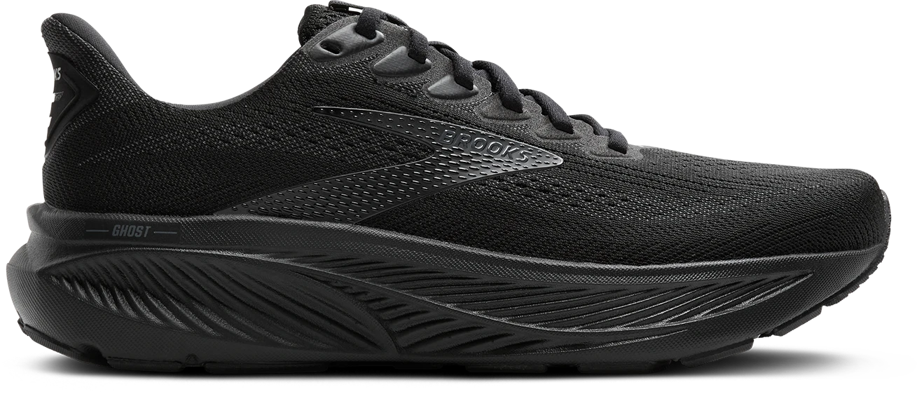 BROOKS Men's Ghost 17 (020 - Black/Black/Ebony) 1 BROOKS Men's Ghost 17 (020 - Black/Black/Ebony)