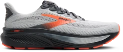 BROOKS Men's Ghost 17 WIDE (048 - Oyster Mushroom/Orange/Ebony)