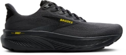 BROOKS Men's Ghost 17 (059 - Ebony/Black/Yellow)