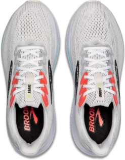 BROOKS Men's Ghost 17 (112 - White/Pink Clay/Gecko) -TCRunning Shop 110442 112 O Ghost 17