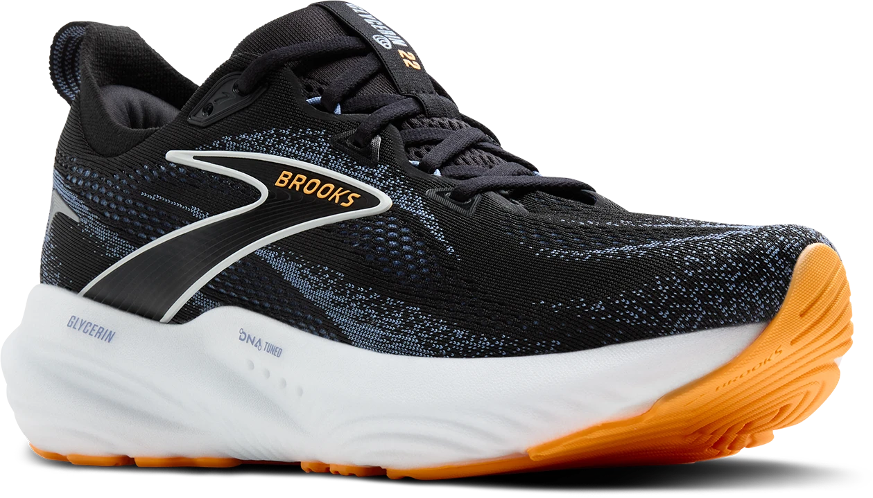 BROOKS Men's Glycerin 22 (013 - Black/Country Blue/Orange Pop) 3 BROOKS Men's Glycerin 22 (013 - Black/Country Blue/Orange Pop) - Image 3
