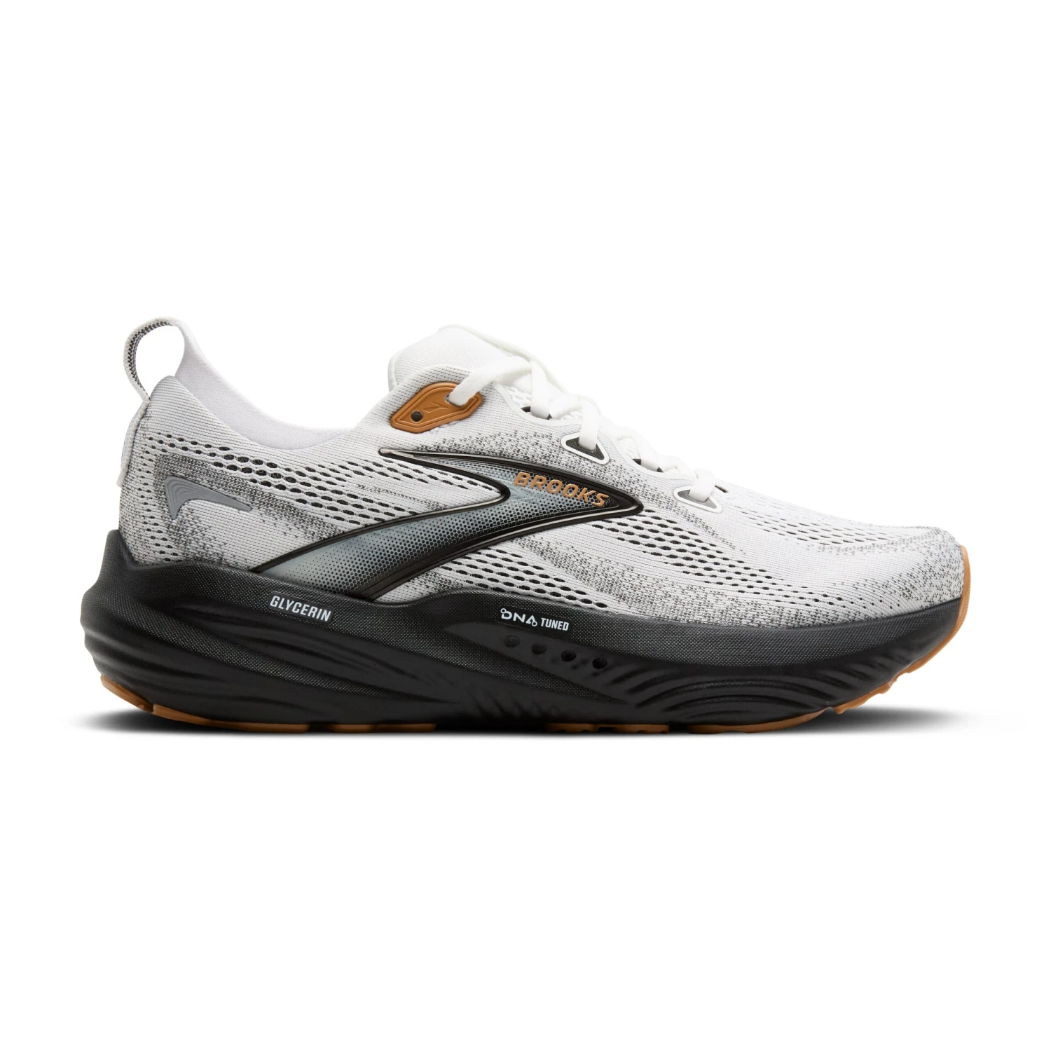BROOKS Men's Glycerin 22 (135 - White/Grey/Black) 1 BROOKS Men's Glycerin 22 (135 - White/Grey/Black)