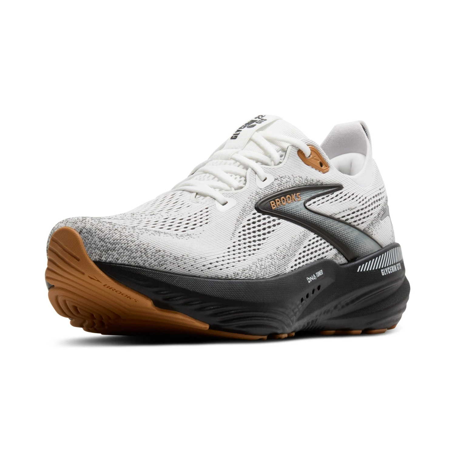 BROOKS Men's Glycerin GTS 22 (135 - White/Grey/Black) 3 BROOKS Men's Glycerin GTS 22 (135 - White/Grey/Black) - Image 3