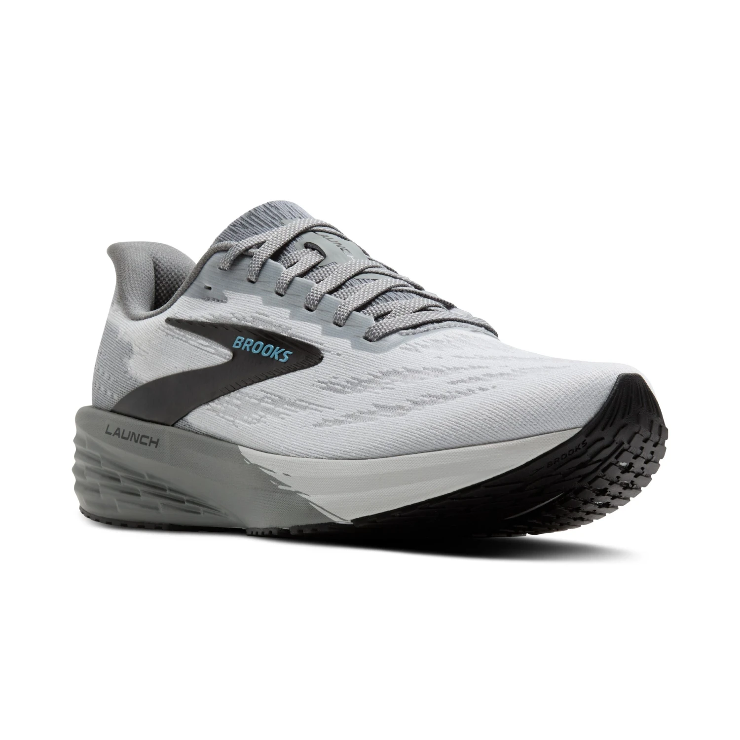 BROOKS Men's Launch 11 (021 - Oyster/Primer Gray/Blue) 2 BROOKS Men's Launch 11 (021 - Oyster/Primer Gray/Blue) - Image 2