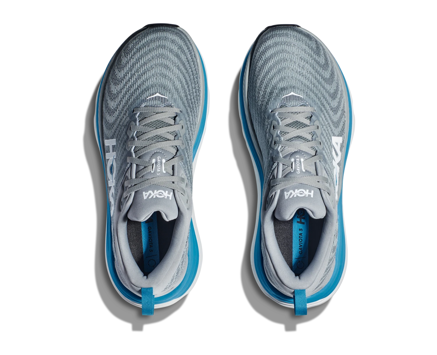 Hoka Men's Gaviota 5 WIDE (LDVB - Limestone/Diva Blue) 5 Hoka Men's Gaviota 5 WIDE (LDVB - Limestone/Diva Blue) - Image 5