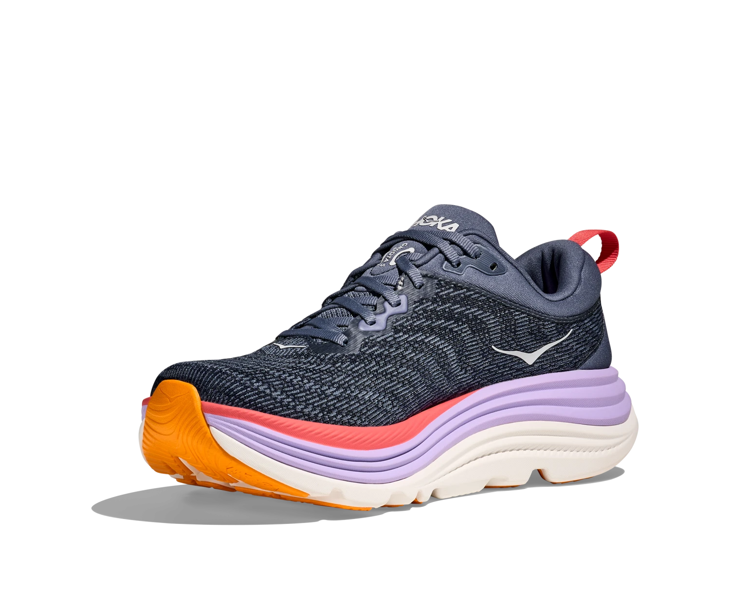 Hoka Women's Gaviota 5 WIDE (ARP - Anchor/Grapefruit) 4 Hoka Women's Gaviota 5 WIDE (ARP - Anchor/Grapefruit) - Image 4