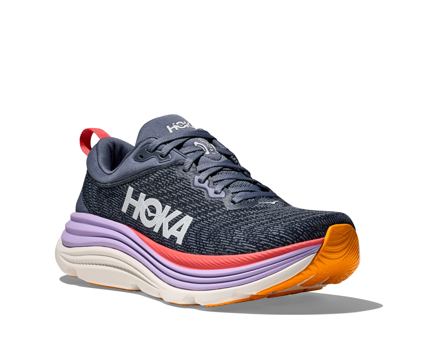 Hoka Women's Gaviota 5 WIDE (ARP - Anchor/Grapefruit) 3 Hoka Women's Gaviota 5 WIDE (ARP - Anchor/Grapefruit) - Image 3