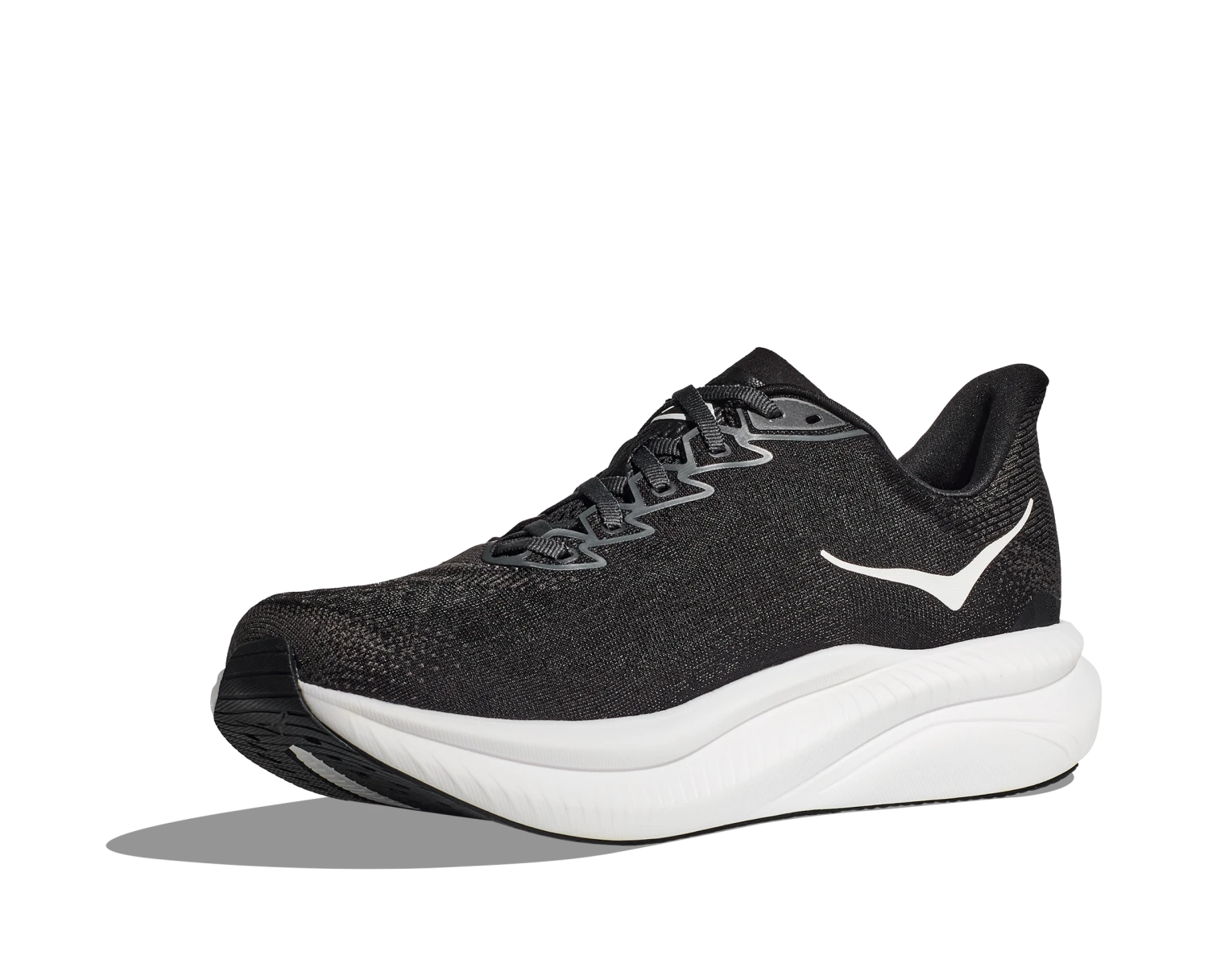 Hoka Men's Mach 6 WIDE (BWHT - Black/White) 3 Hoka Men's Mach 6 WIDE (BWHT - Black/White) - Image 3