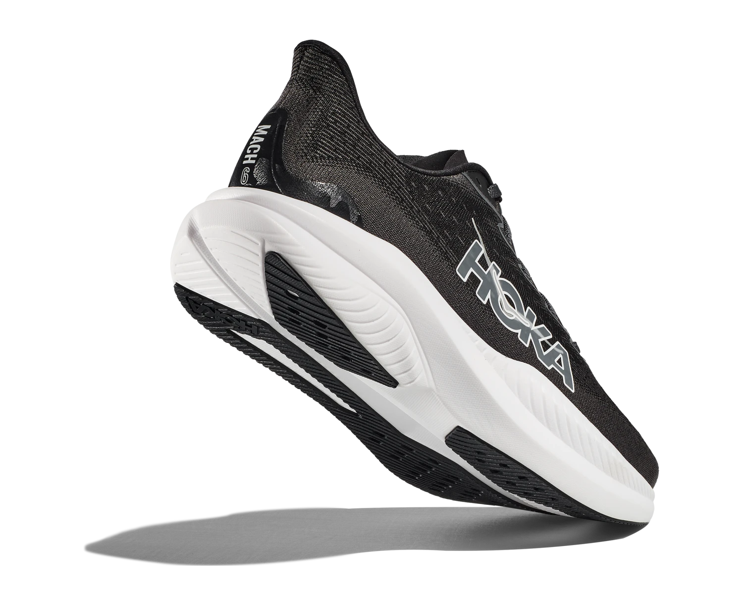 Hoka Men's Mach 6 WIDE (BWHT - Black/White) 4 Hoka Men's Mach 6 WIDE (BWHT - Black/White) - Image 4