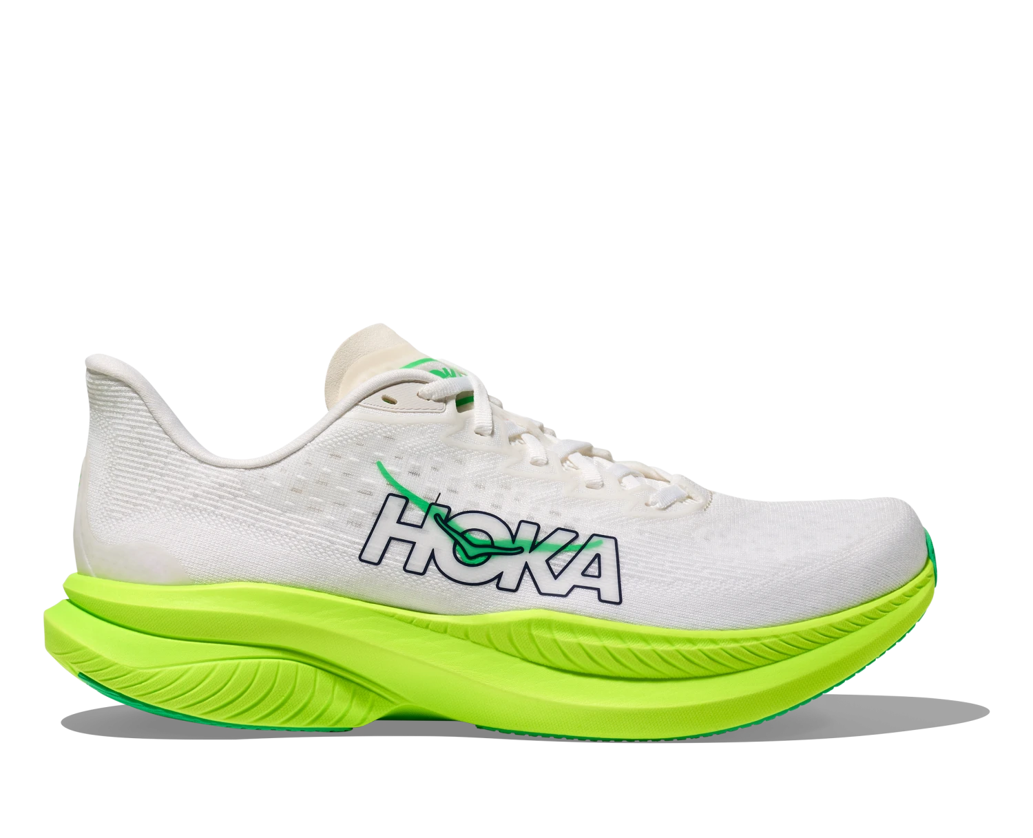 Hoka Men's Mach 6 (WNL - White/Neon Lime) 1 Hoka Men's Mach 6 (WNL - White/Neon Lime)