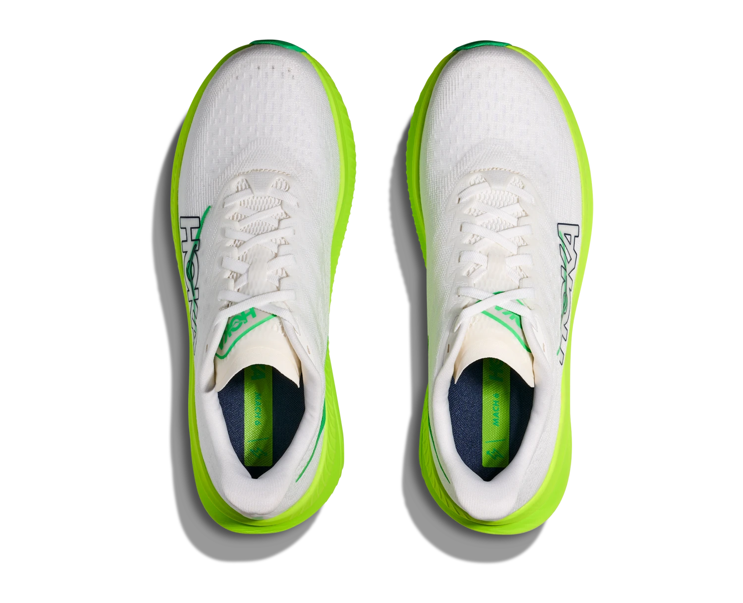 Hoka Men's Mach 6 (WNL - White/Neon Lime) 5 Hoka Men's Mach 6 (WNL - White/Neon Lime) - Image 5