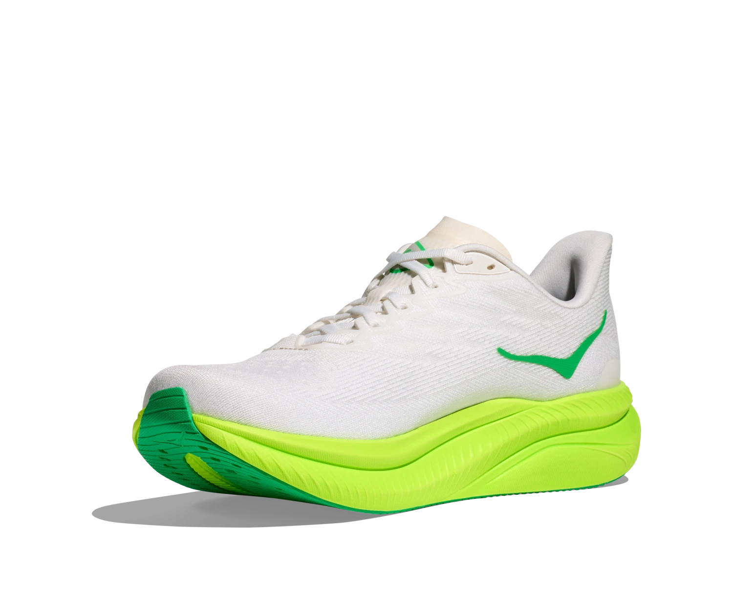 Hoka Men's Mach 6 (WNL - White/Neon Lime) 4 Hoka Men's Mach 6 (WNL - White/Neon Lime) - Image 4