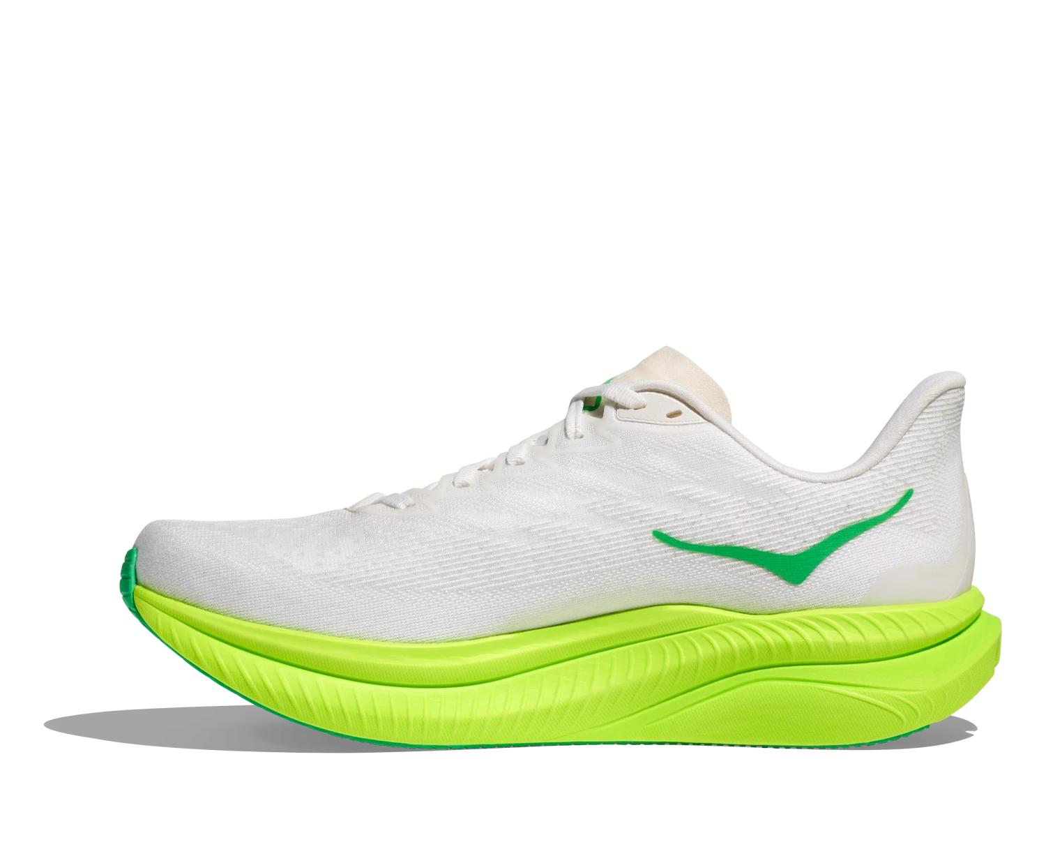 Hoka Men's Mach 6 (WNL - White/Neon Lime) 2 Hoka Men's Mach 6 (WNL - White/Neon Lime) - Image 2
