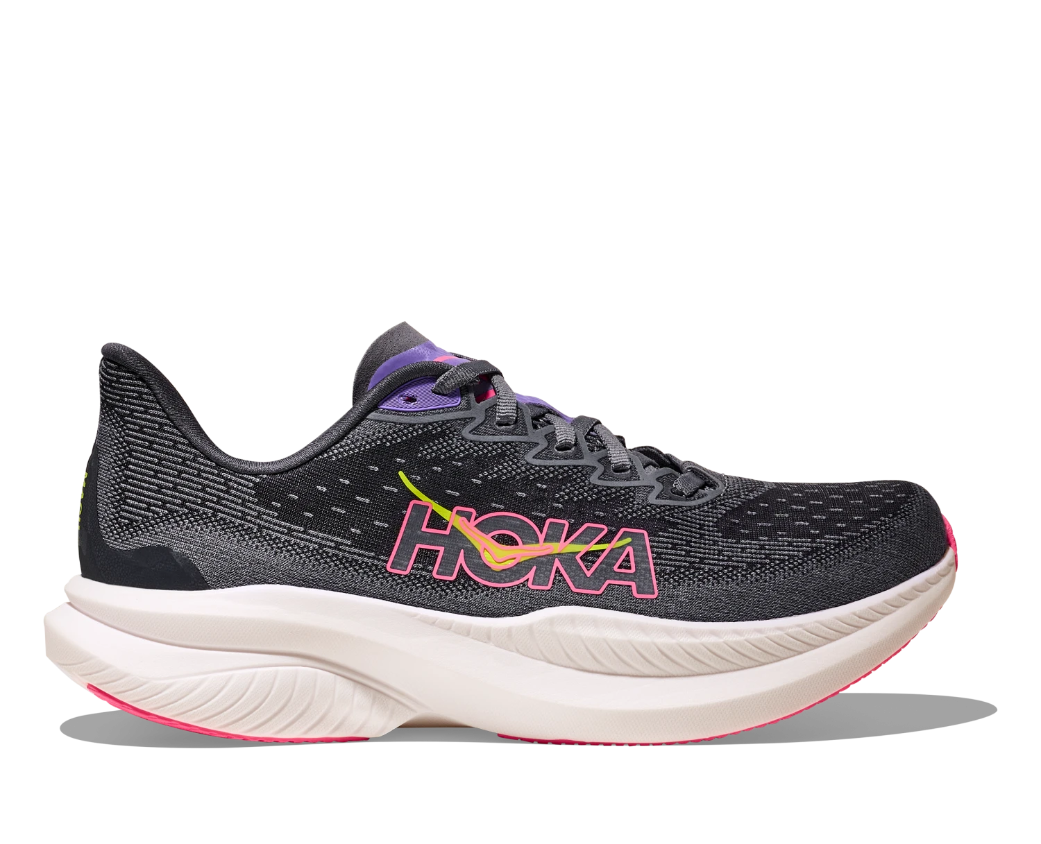 Hoka Women's Mach 6 (GHR - Grey Skies/Charcoal Grey) 1 Hoka Women's Mach 6 (GHR - Grey Skies/Charcoal Grey)