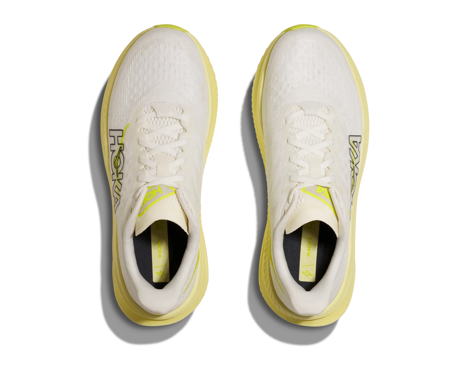Women's Mach 6 (WNH - White/Neon Hoka Citrus) 5 Women's Mach 6 (WNH - White/Neon Hoka Citrus) - Image 5