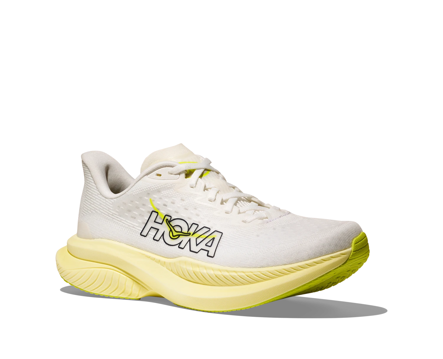 Women's Mach 6 (WNH - White/Neon Hoka Citrus) 3 Women's Mach 6 (WNH - White/Neon Hoka Citrus) - Image 3