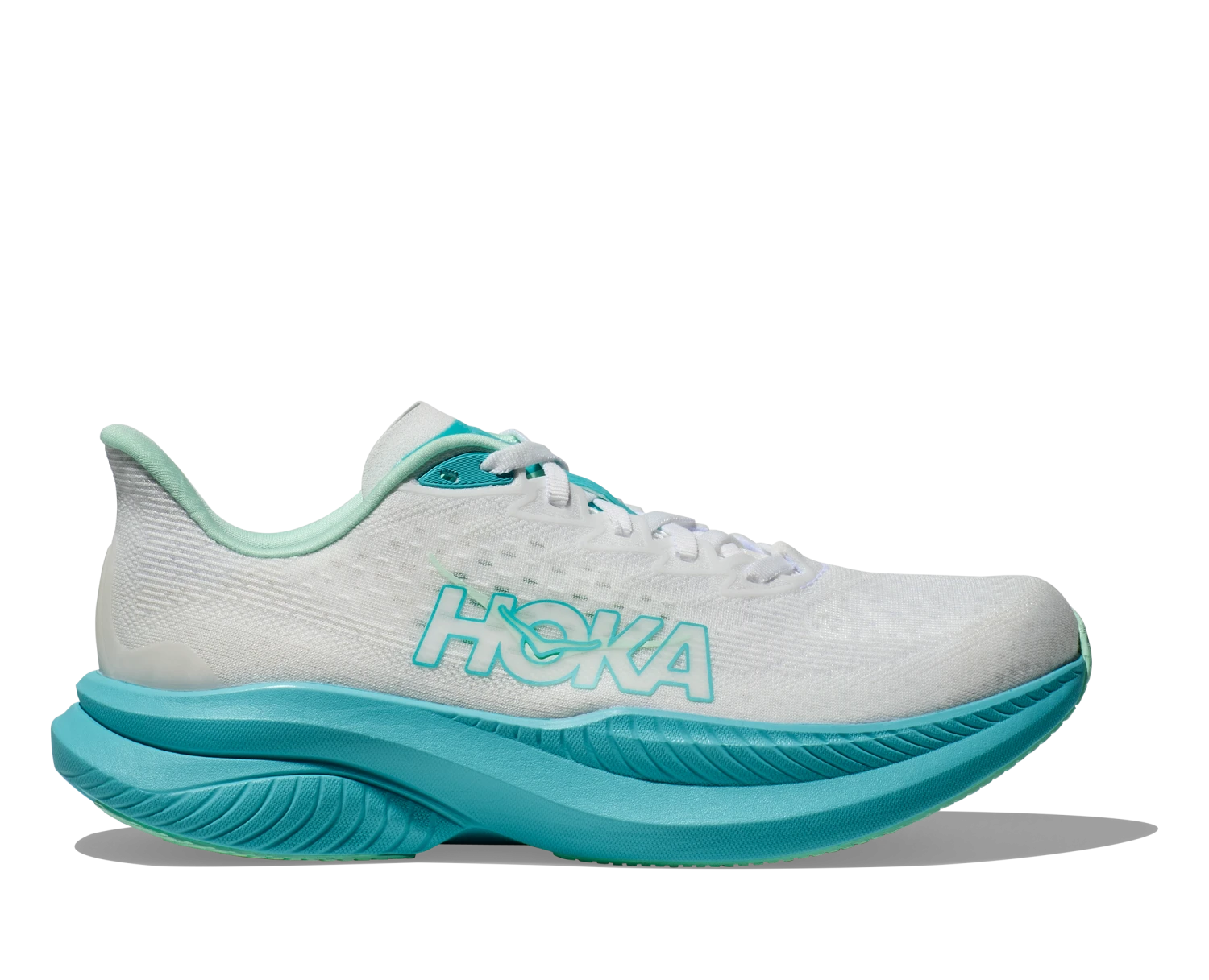 Hoka Women's Mach 6 (WTCL - White/Cielo Blue) 1 Hoka Women's Mach 6 (WTCL - White/Cielo Blue)