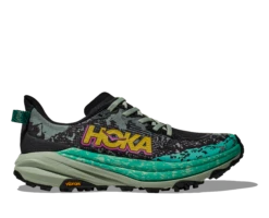 Hoka Women's Speedgoat 6 (BLVR - Black/Aloe Vera)