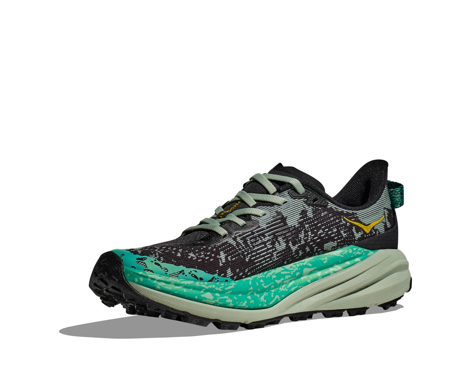 Hoka Women's Speedgoat 6 (BLVR - Black/Aloe Vera) 4 Hoka Women's Speedgoat 6 (BLVR - Black/Aloe Vera) - Image 4