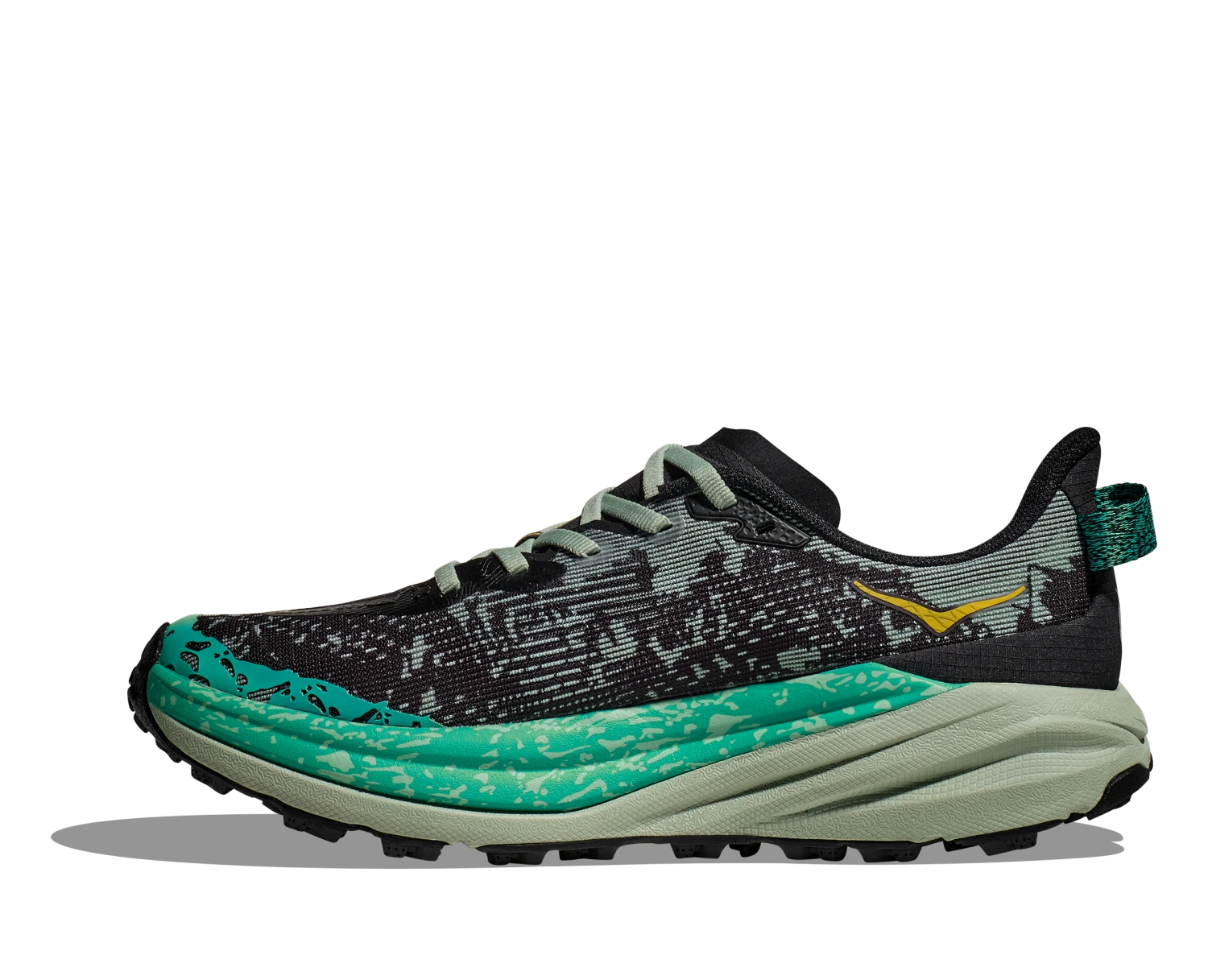 Hoka Women's Speedgoat 6 (BLVR - Black/Aloe Vera) 2 Hoka Women's Speedgoat 6 (BLVR - Black/Aloe Vera) - Image 2