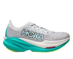 Hoka Women’s Mach X 2 (FCQ - Frost/Electric Aqua)