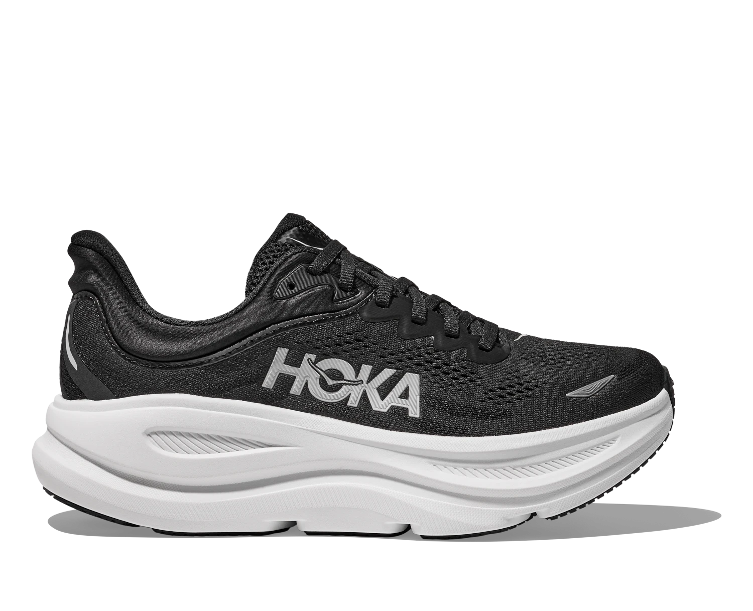 Hoka Women's Bondi 9 WIDE (BWHT - Black/White) 1 Hoka Women's Bondi 9 WIDE (BWHT - Black/White)