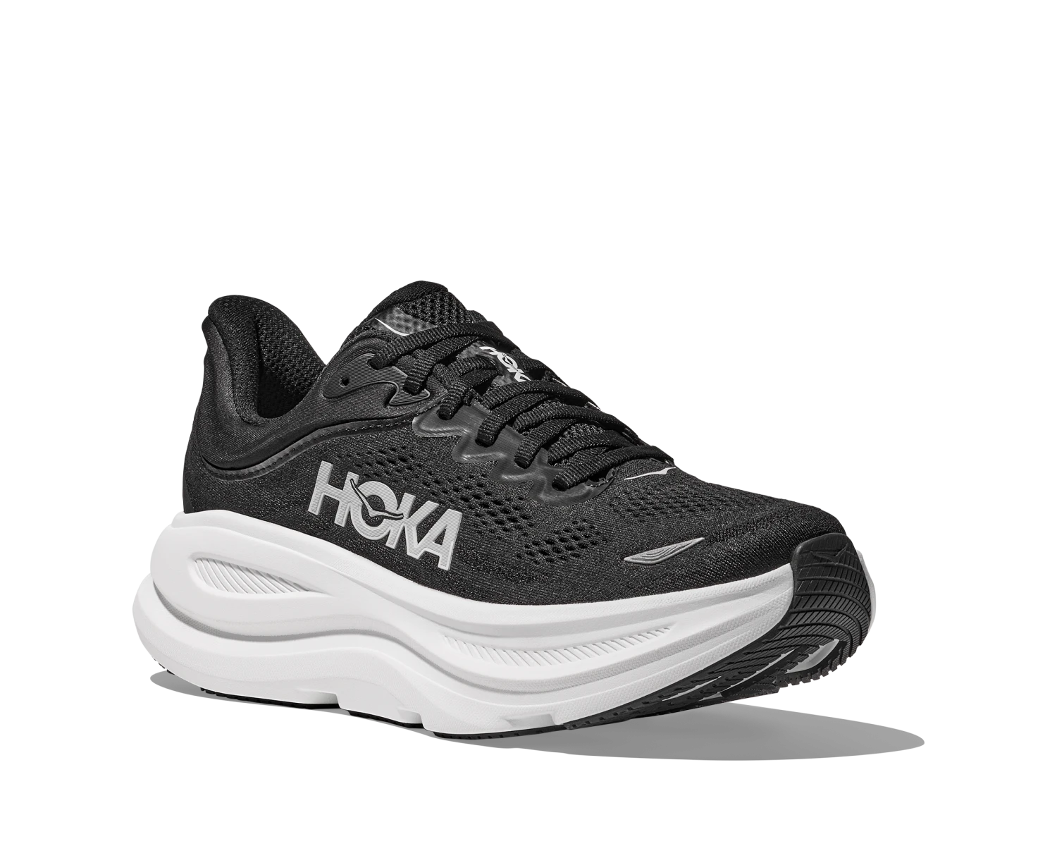 Hoka Women's Bondi 9 WIDE (BWHT - Black/White) 3 Hoka Women's Bondi 9 WIDE (BWHT - Black/White) - Image 3