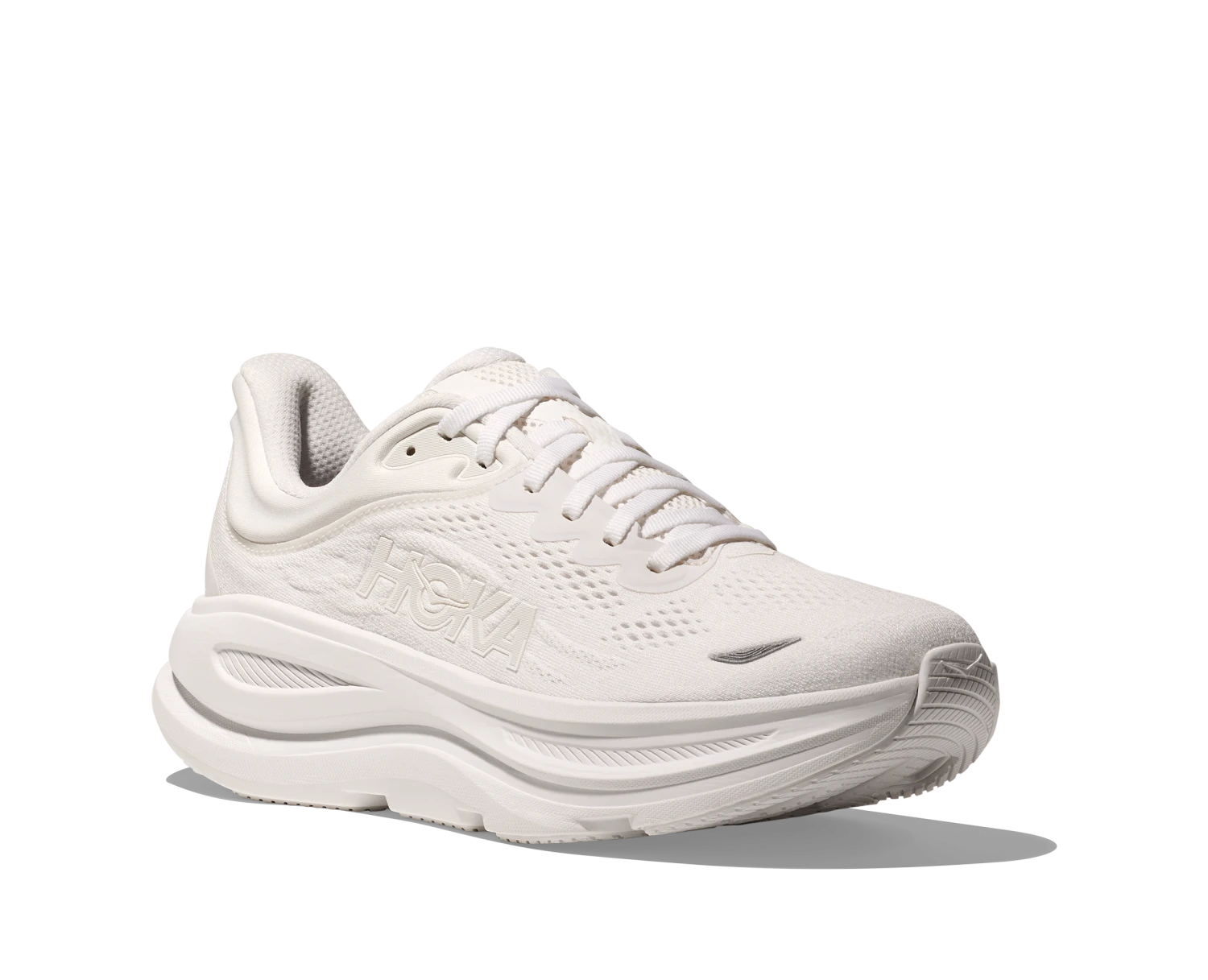 Hoka Women's Bondi 9 WIDE (WWH - White/White) 3 Hoka Women's Bondi 9 WIDE (WWH - White/White) - Image 3
