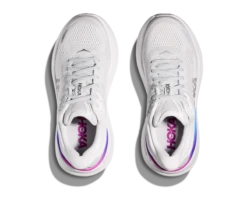 Hoka Women's Bondi 9 (CYWH - Cosmic Grey/White) -TCRunning Shop 1162012 CYWH 2