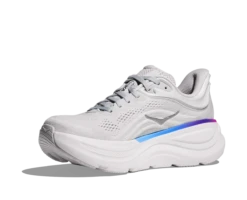 Hoka Women's Bondi 9 (CYWH - Cosmic Grey/White) -TCRunning Shop 1162012 CYWH 3