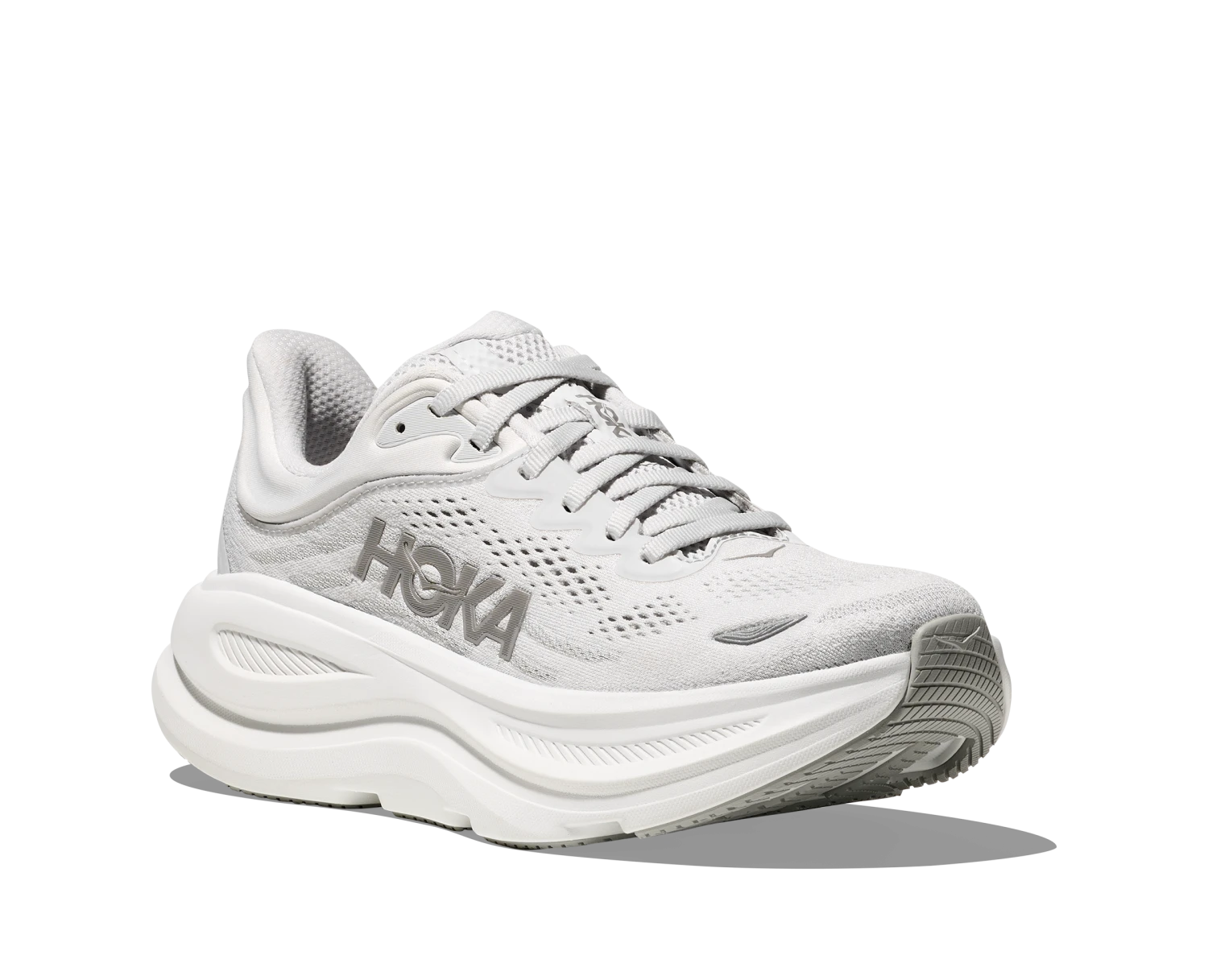 Hoka Women's Bondi 9 WIDE (SDSTS - Stardust/Silver) 3 Hoka Women's Bondi 9 WIDE (SDSTS - Stardust/Silver) - Image 3