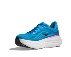 Hoka Women's Bondi 9 (SNNF - Skyward Blue/Neon Fuchsia) -TCRunning Shop 1162012 SNNF 3