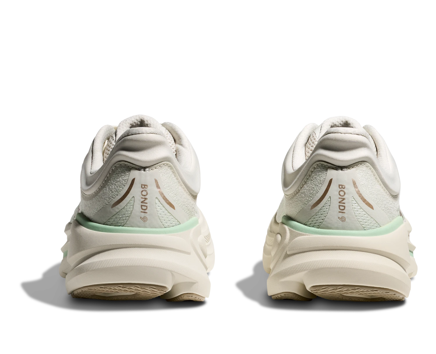 Hoka Women's Bondi 9 WIDE (TLSL - Truffle Salt/Sea Glass) 6 Hoka Women's Bondi 9 WIDE (TLSL - Truffle Salt/Sea Glass) - Image 6