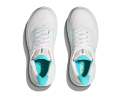 Hoka Women's Clifton 10 WIDE (WTCL - White/Cielo Blue) -TCRunning Shop 1162031 WTCL 2