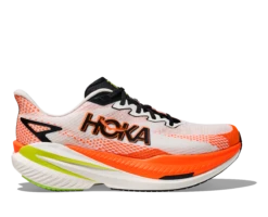 Hoka Men's Mach X 3 (WNG - White/Neon Tangerine)