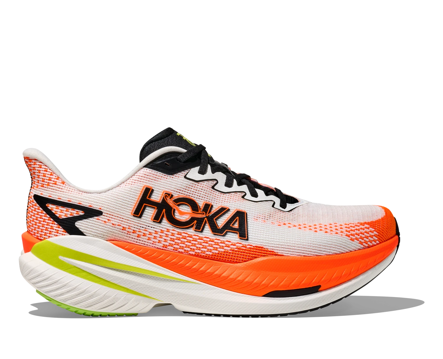 Hoka Men's Mach X 3 (WNG - White/Neon Tangerine) 1 Hoka Men's Mach X 3 (WNG - White/Neon Tangerine)