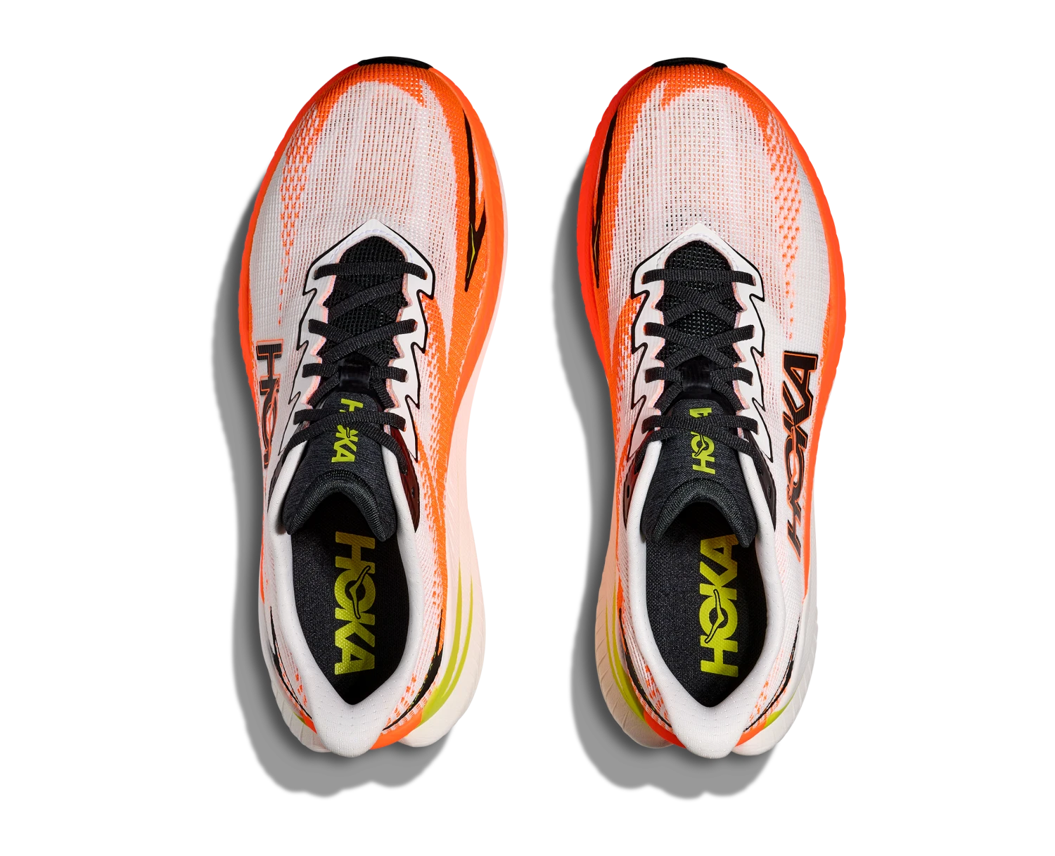 Hoka Men's Mach X 3 (WNG - White/Neon Tangerine) 5 Hoka Men's Mach X 3 (WNG - White/Neon Tangerine) - Image 5