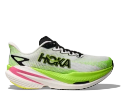 Hoka Women's Mach X 3 (WNL - White/Neon Lime)