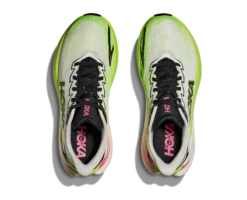 Hoka Women's Mach X 3 (WNL - White/Neon Lime) -TCRunning Shop 1168721 WNL 2