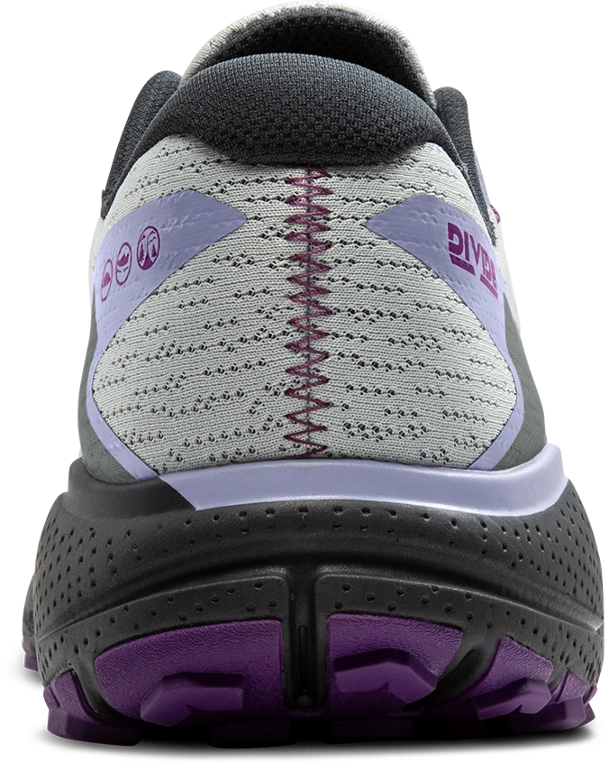BROOKS Women's Divide 5 (080 - Mercury/Ebony/Sweet Lavender) 5 BROOKS Women's Divide 5 (080 - Mercury/Ebony/Sweet Lavender) - Image 5
