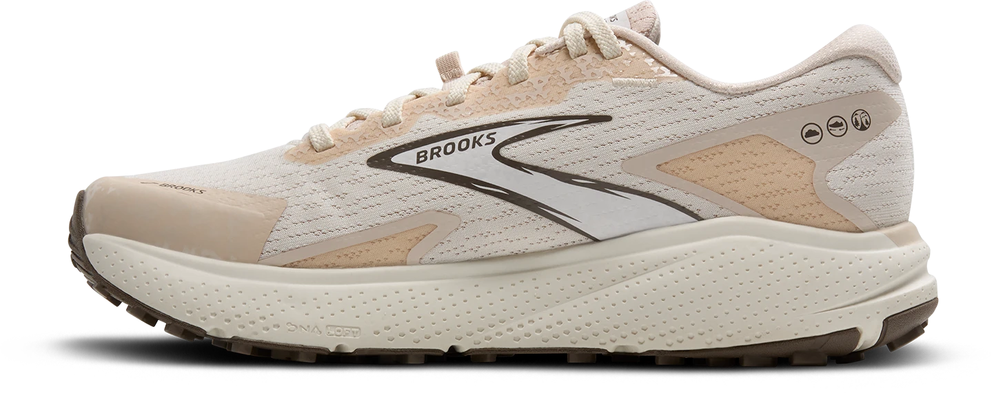 BROOKS Women's Divide 5 (151 - Coconut/Almond Peach/Falcon) 2 BROOKS Women's Divide 5 (151 - Coconut/Almond Peach/Falcon) - Image 2