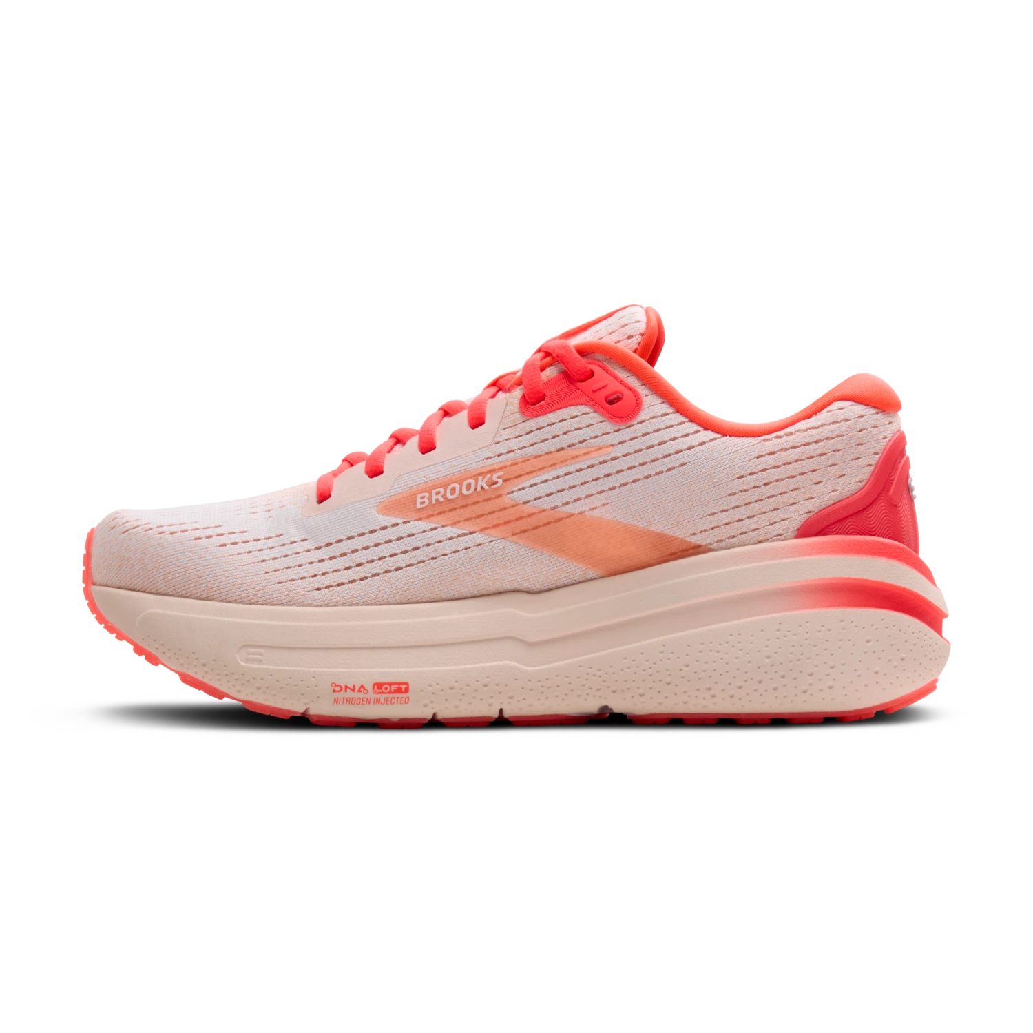 BROOKS Women's Ghost Max 2 "Hyper Glow" (173 - White/Peach/Coral) 4 BROOKS Women's Ghost Max 2 "Hyper Glow" (173 - White/Peach/Coral) - Image 4