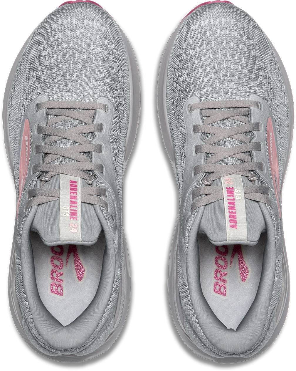 BROOKS Women's Adrenaline GTS 24 WIDE (019 - Alloy/White/Zephyr) 4 BROOKS Women's Adrenaline GTS 24 WIDE (019 - Alloy/White/Zephyr) - Image 4