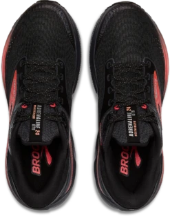 BROOKS Women's Adrenaline 24 Weatherized (044 - Black/Ebony/Hot Coral) -TCRunning Shop 120427 044 O Adrenaline GTS 24 Weatherized